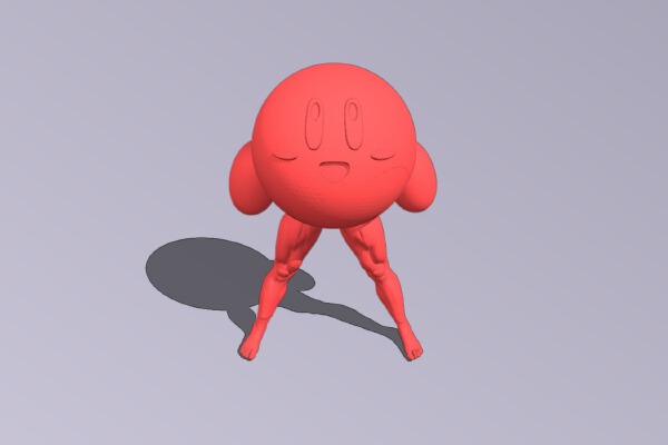 Kirby Muscle Legs | 3d print model