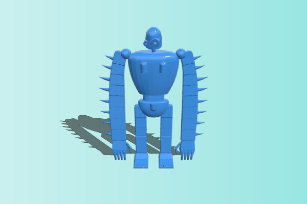 Robot_Soldat_Laputa | 3d print model