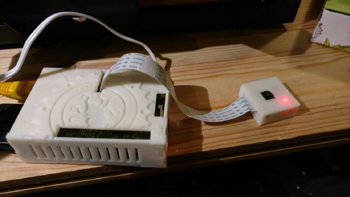 Raspberry Pi 2 lulzbot mini mounted octopus case | 3d print model