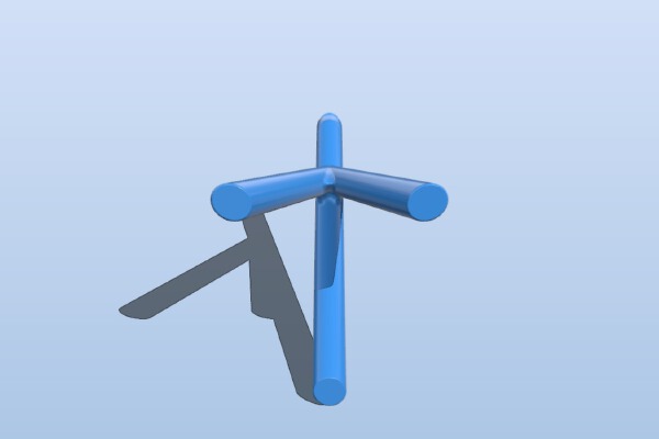 Tall Blue Snowball Stand | 3d print model