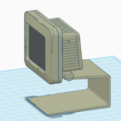 Apple Monitor IIc (3.5" LCD Sized, multiple pieces) | 3d print model