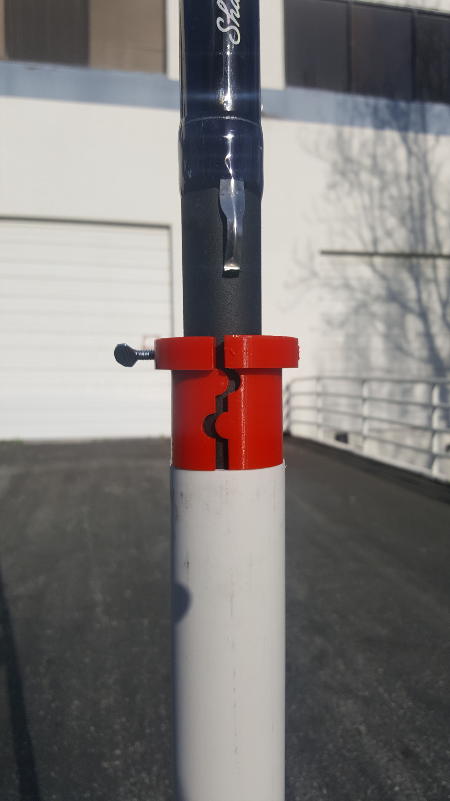 Antenna Mast from Tripod and Fishing Pole