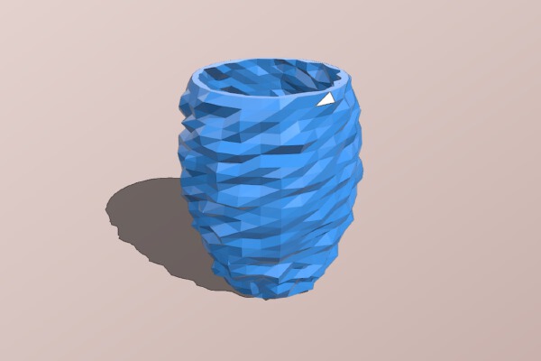 Rocky cup_vase_pot | 3d print model