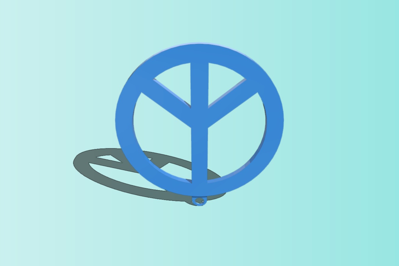Peace key chain