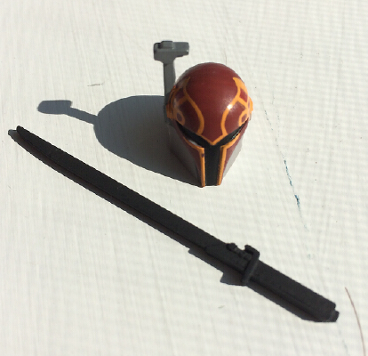Darksaber Mandalorian lightsaber for 3.75 inch action figures | 3d print model