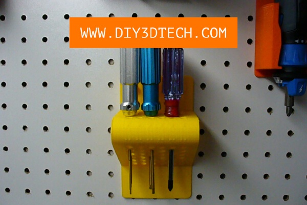 Modifiable Pegboard Tool Holder! | 3d print model