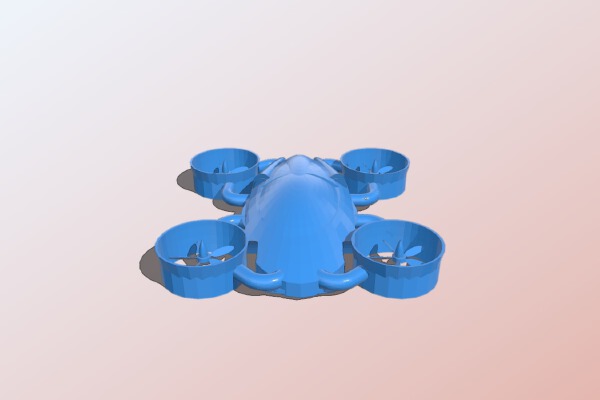 Teal Sport Drone | 3d print model
