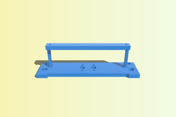 Anycubic i3 Front base plate | 3d print model