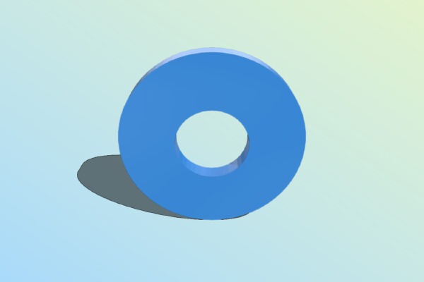Different sizes M4 washer | 3d print model