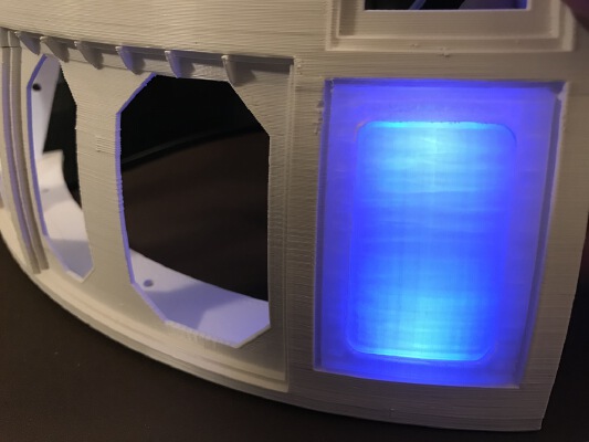 Magic Panel - Modified to hold an EZ-Robot 18 RGB LED PCB | 3d print model