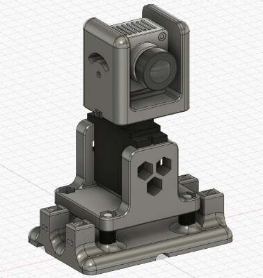 DJI Air Unit - Pan Camera Mount | 3d print model