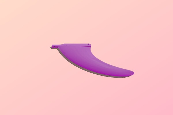 a surfboard single fin | 3d print model