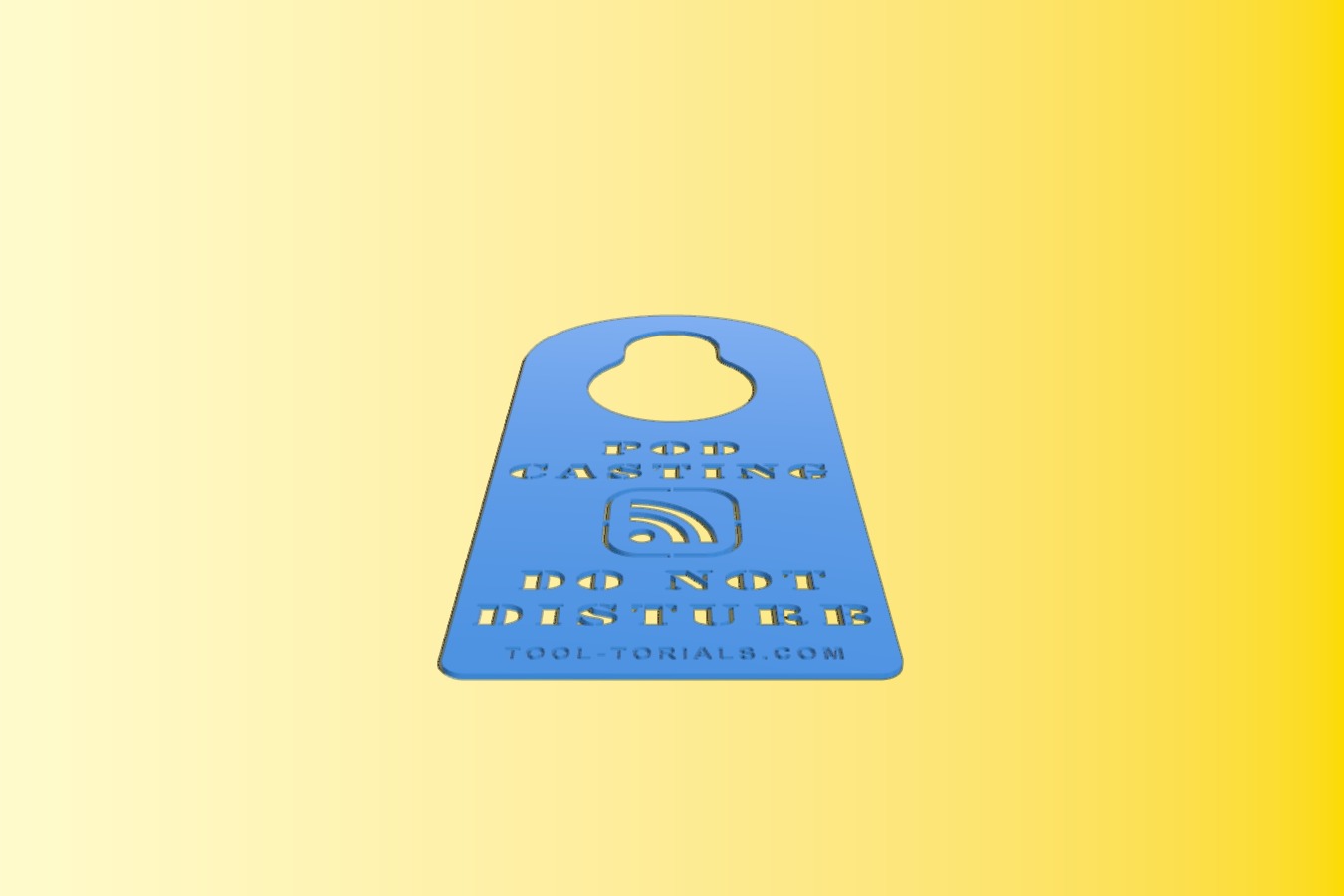 Podcasting Do-Not-Disturb Door Hanger