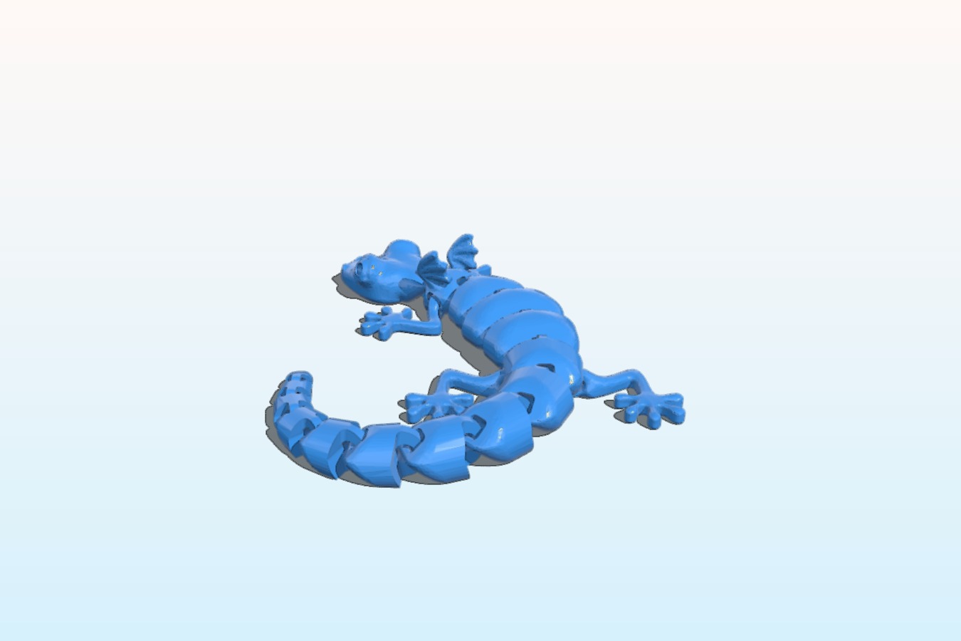 Articulated Lizard with Wings