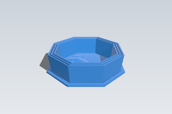 Print-in-place Collapsible Waterbowl | 3d print model