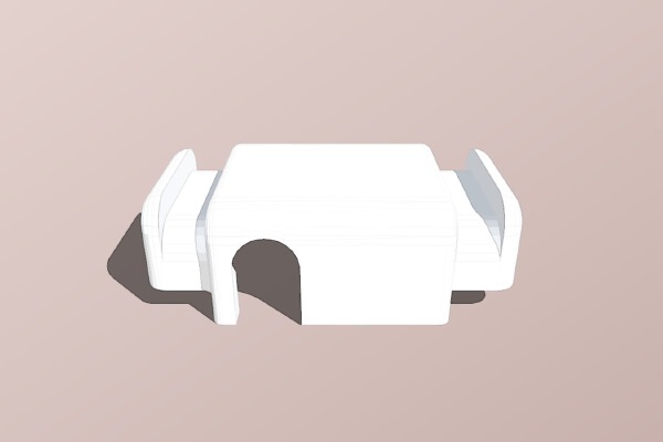 TBS Crossfire Immortal T Antenna Arm Mount for Armattan Rooster and Chameleon Ti | 3d print model