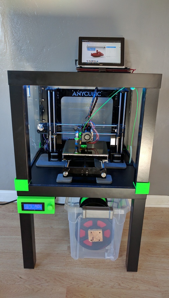 Ikea Lack Enclosure (Bottom Filament Feed Loading)