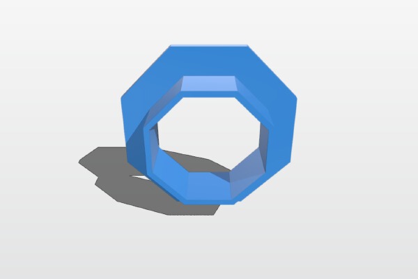Universal Shape Cut Out - Octogon | 3d print model