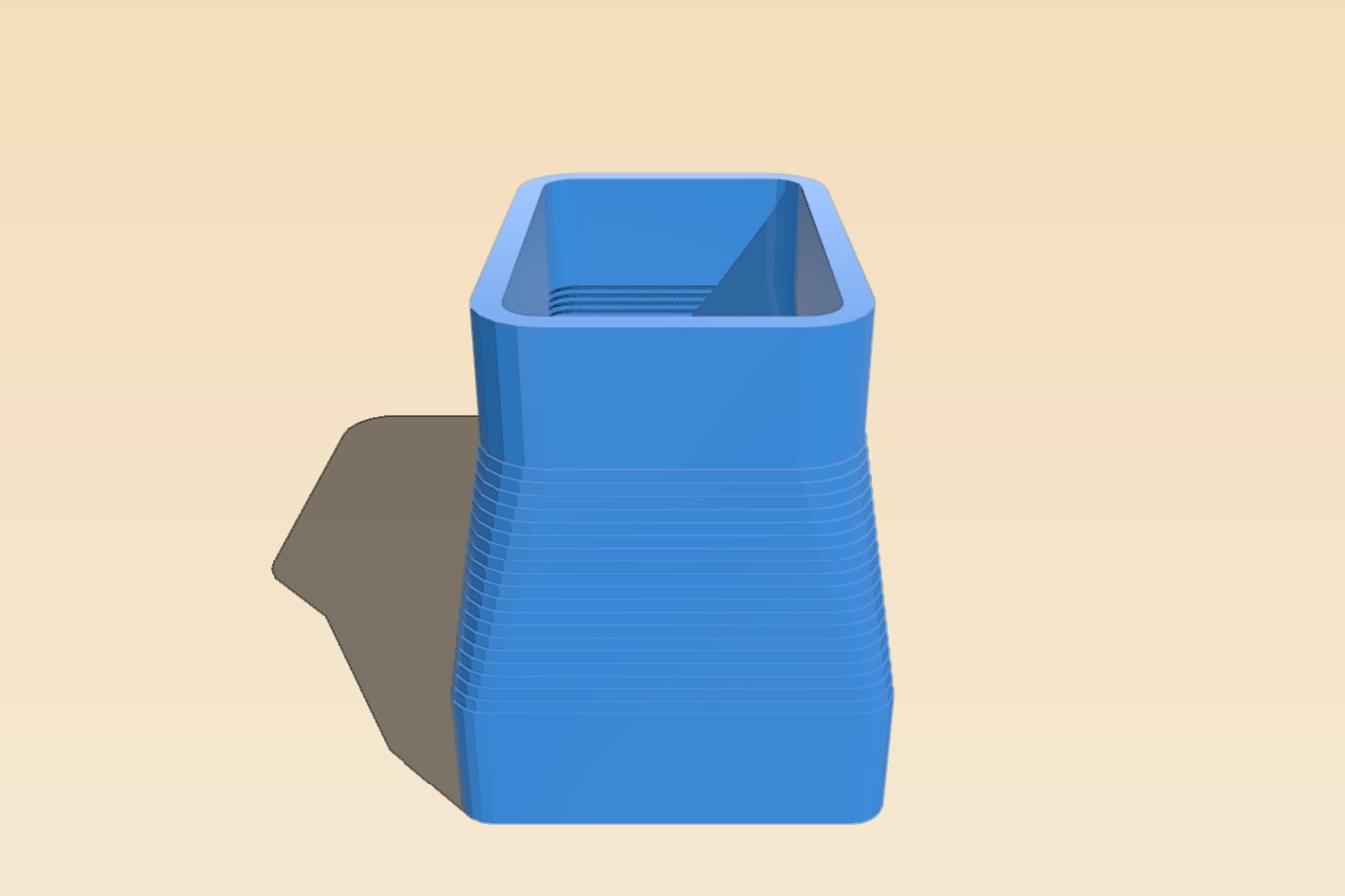 Customizable rectangular tube adapter