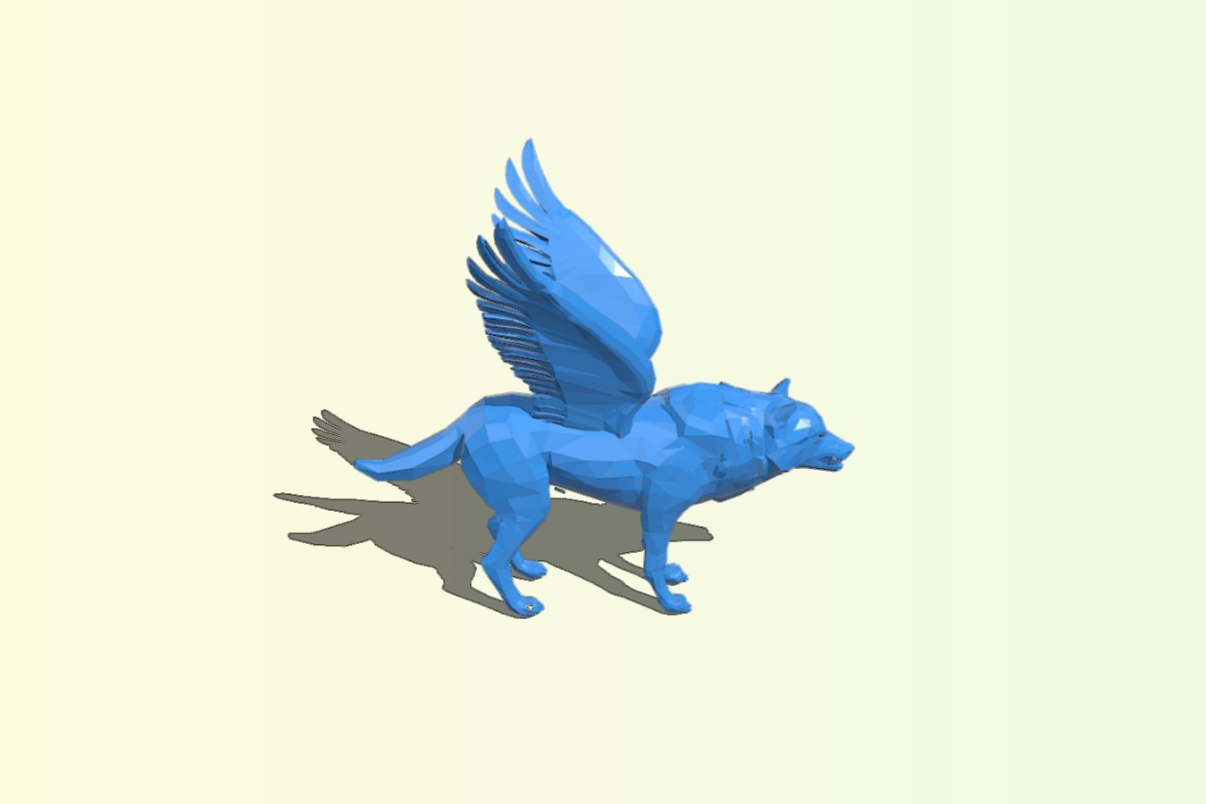 Flying wolf