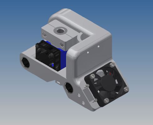XYZ Davinci 1.0 Ev6 Hot end extruder, linear bearing carriage upgrade | 3d print model