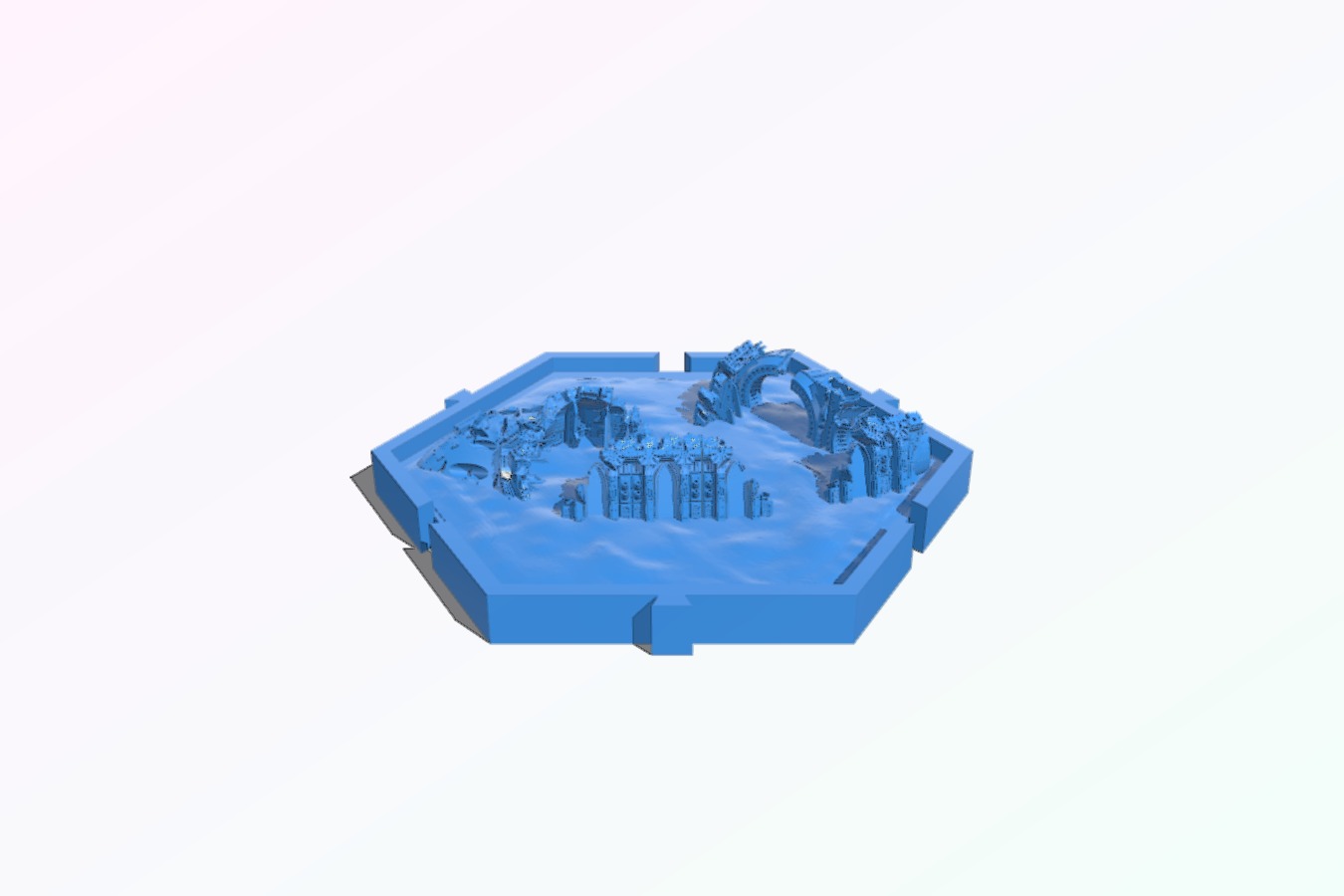 Gothic Spacesship Wreck Planetary Empires Tile