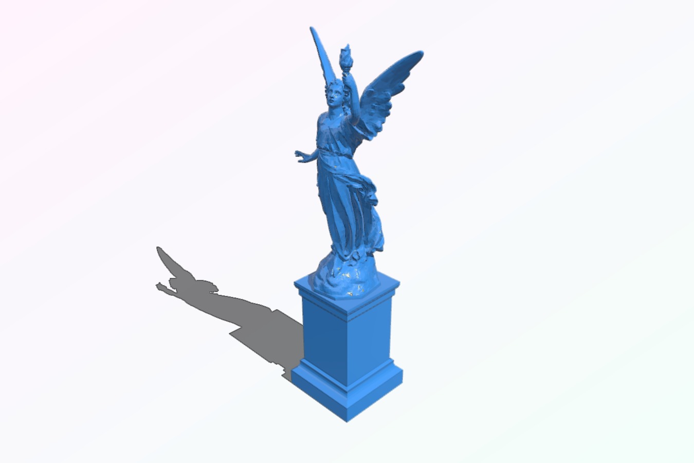 Estatua con fuego (Reparado)