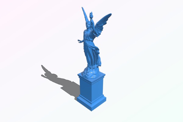 Estatua con fuego (Reparado) | 3d print model