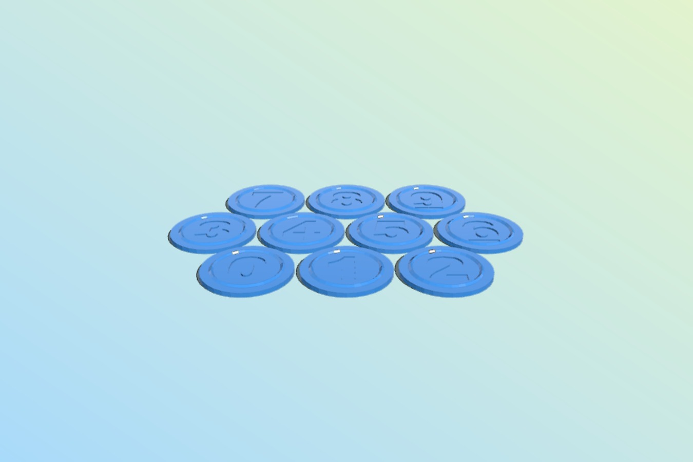 numbered stacking chips