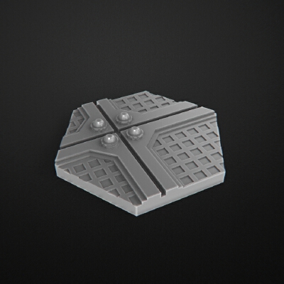 Hexa Bases Miniatures. Peanas Miniaturas hexagonales | 3d print model
