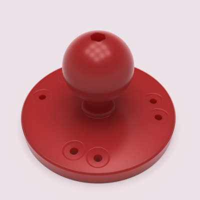 RAM-Compatible mount, Reinforced | 3d print model
