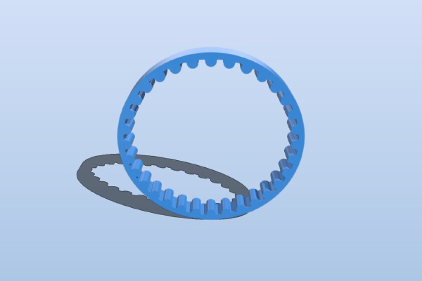 HTD printable Belt generator | 3d print model