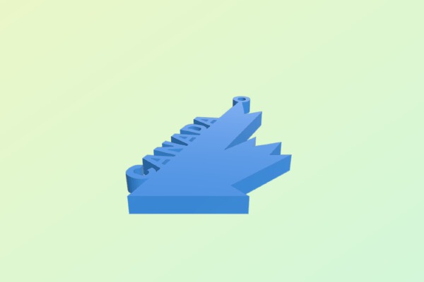 The emblem of Team Canada Hockey 1987. | 3d print model
