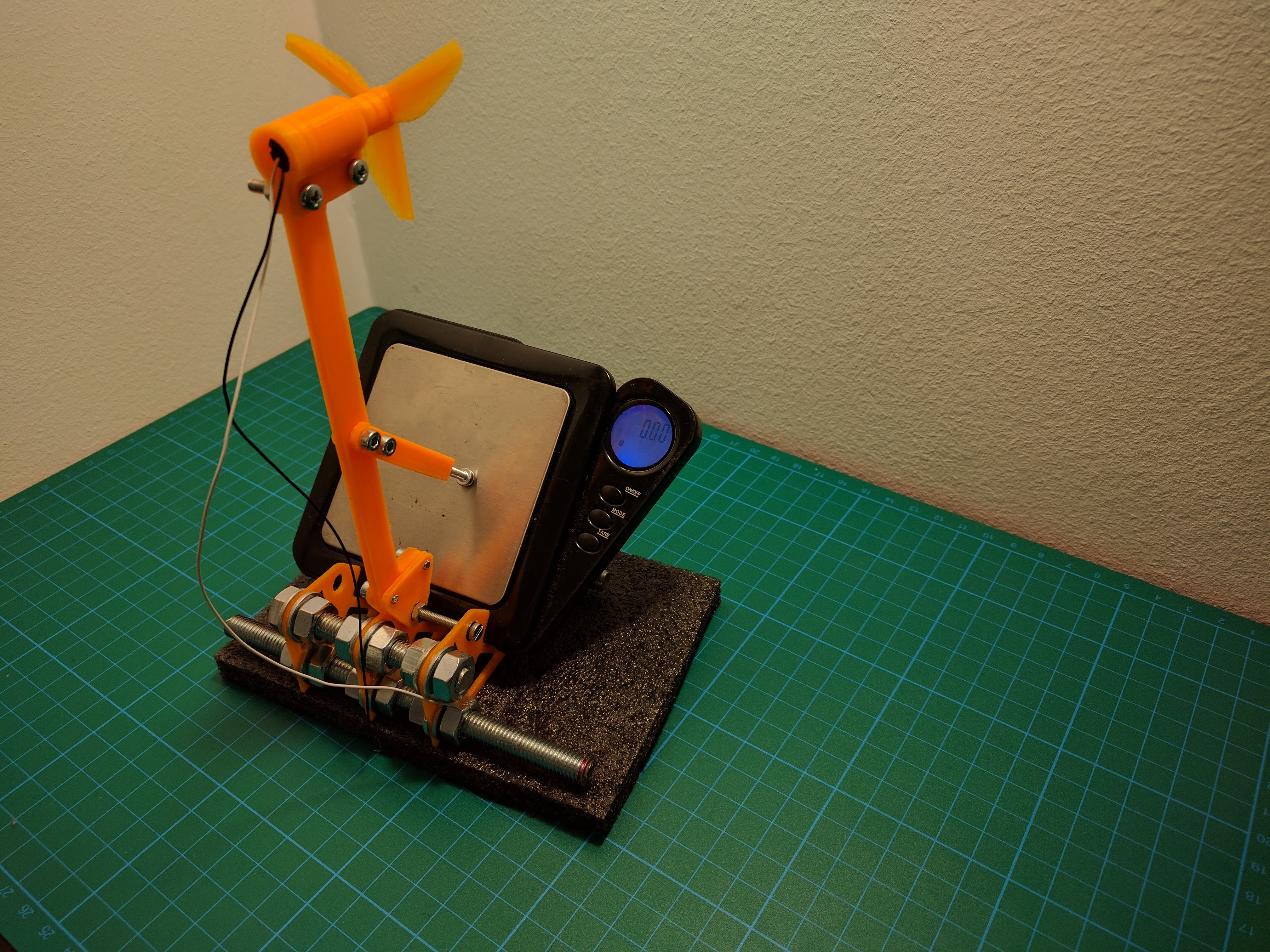Micro Drone Propeller Thrust Testing Jig (8520 Coreless Motor)