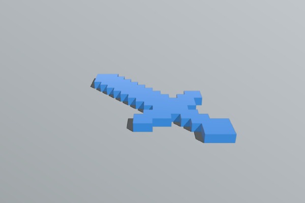 Minecraft sword | 3d print model