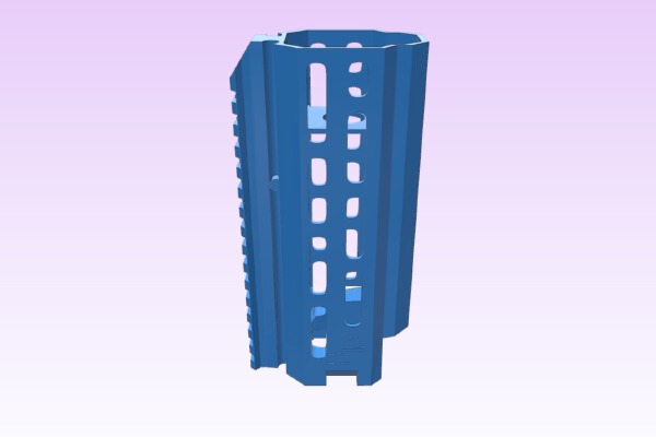 ASG scorpion smooth front end for evo 3a1 SMG with flat front | 3d print model