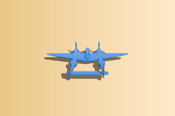 Lockheed Martin P-38 Lightning | 3d print model