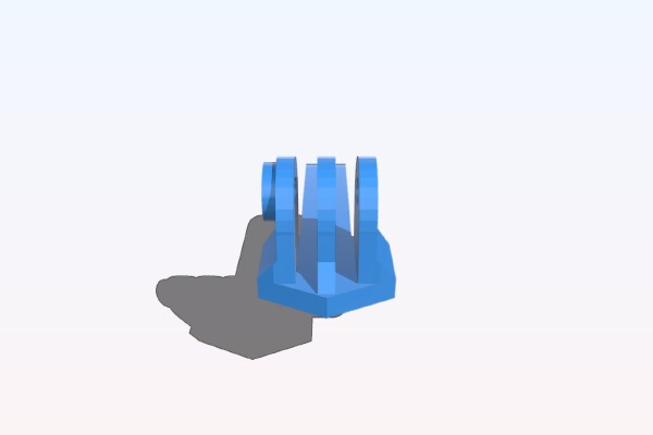 GoPro hand mount | 3d print model