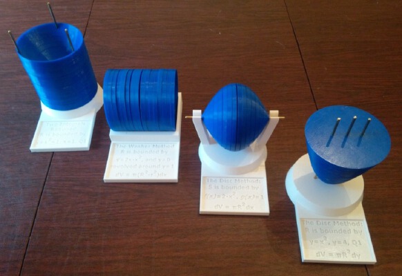 Calculus Volumes of Revolution | 3d print model