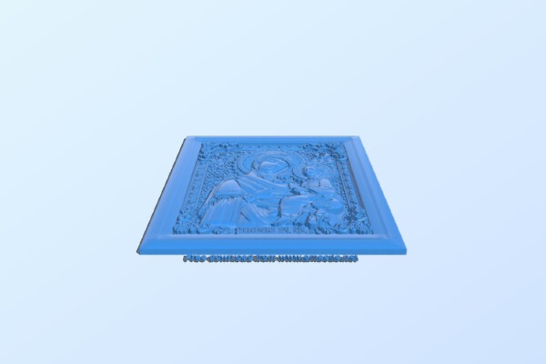 Icon of Mother of God Tikhvinskaya | 3d print model