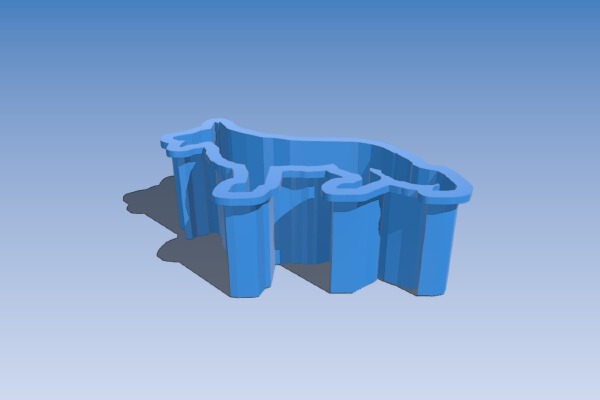 shepherd dog biscuit cutter | 3d print model