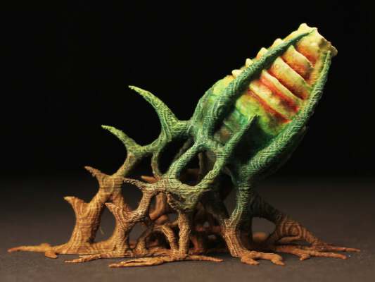 Tabletop plant: "Cannon-Plant" (Alien Vegetation 09) | 3d print model