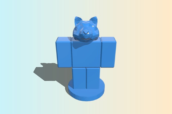 roblox doge with stand | 3d print model