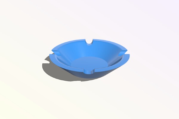 Custom Ashtray | 3d print model
