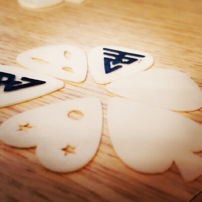 guitar picks (puas de guitarra | 3d print model