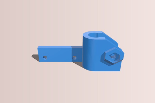 Stronger Z End Stop Mount for Folger i3 2020 8mm bar | 3d print model