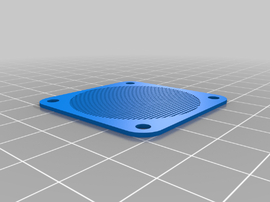 Customizable Fan Grill _ Mesh Filter | 3d print model