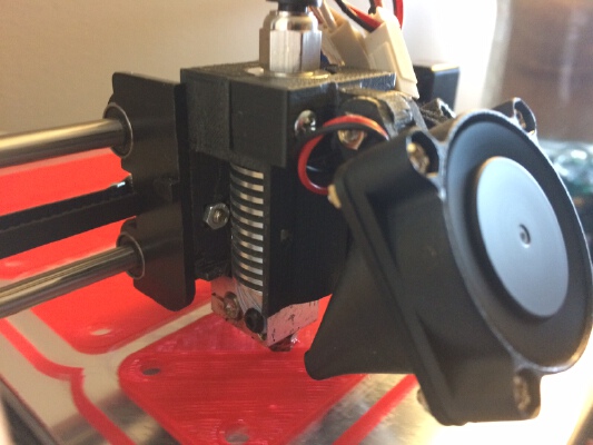 PLA Cooling Duct for the Hot end Mount for ABS by DtEW | 3d print model