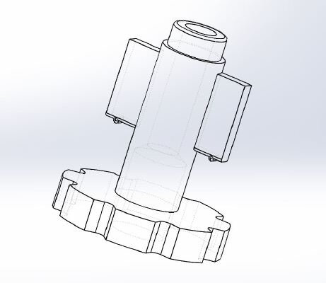 Frankford Vibra Primer Tube Filler Adapter and Cap (small primer) | 3d print model