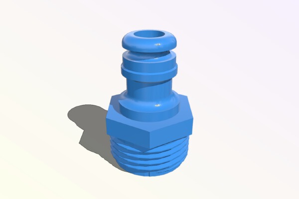 Garden hose quick connect coupler - male to male | 3d print model